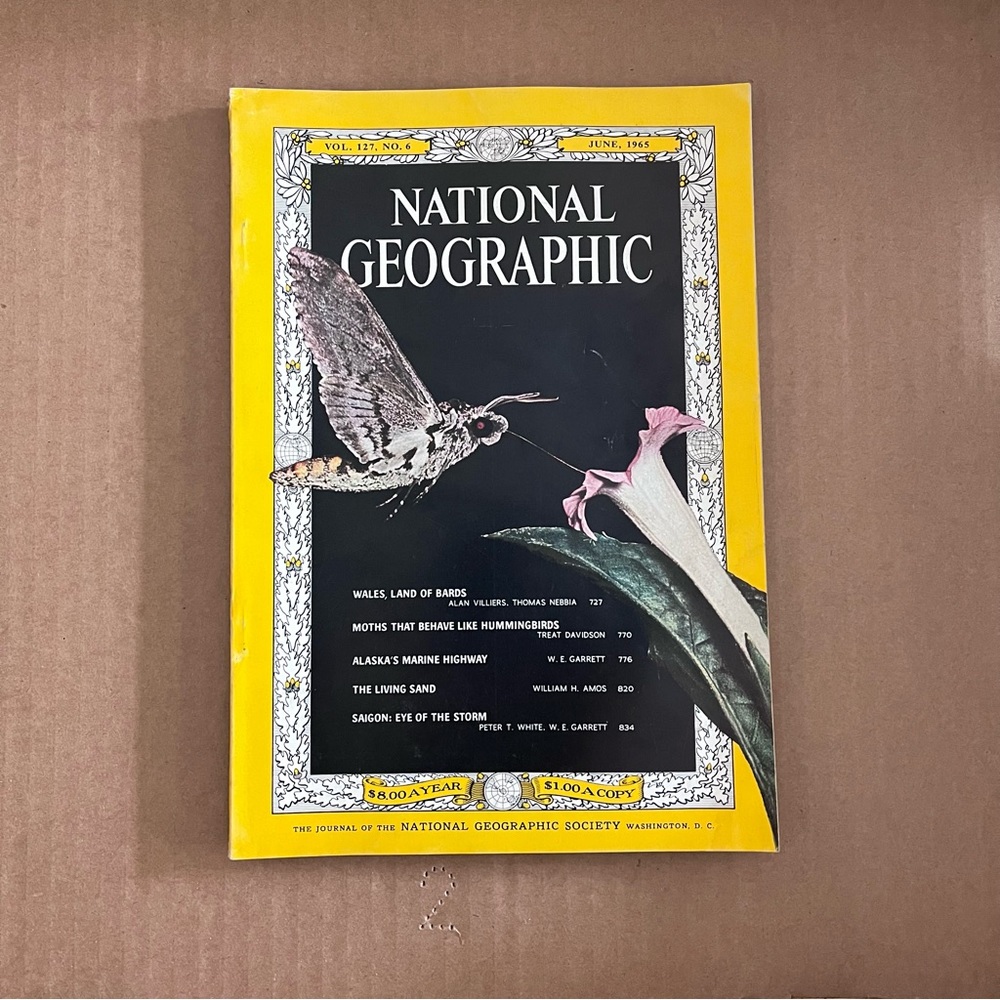 Vintage National Geographic Magazine June 1965 Volume 127 Number 6